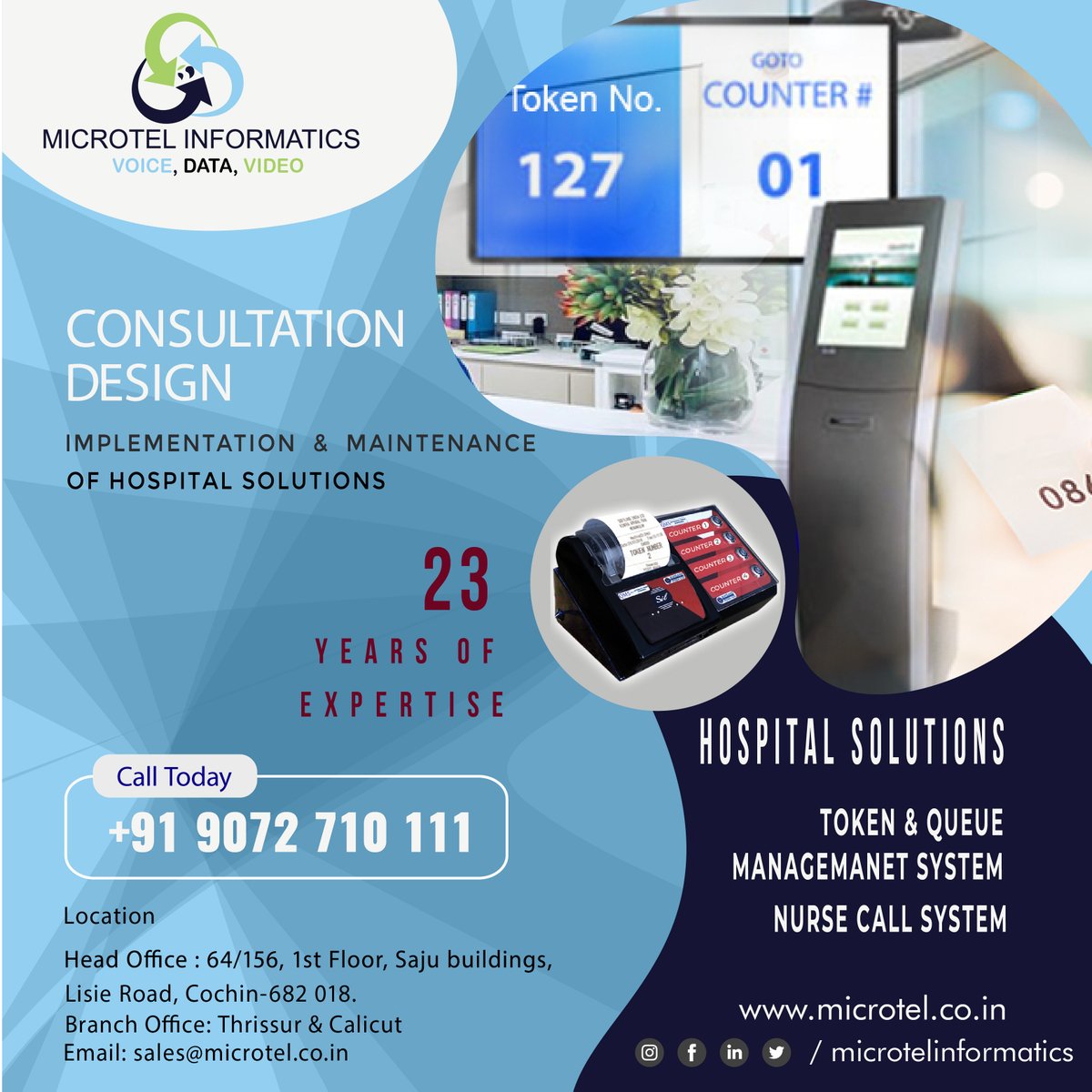 Microtelkochi's tweet image. Easy to fit and easy Wireless nurse call systems which are ideal for hospitals.
#microtelinformatics #hospitalsolutions #nursecallsystem #kochi #calicut #thrissur