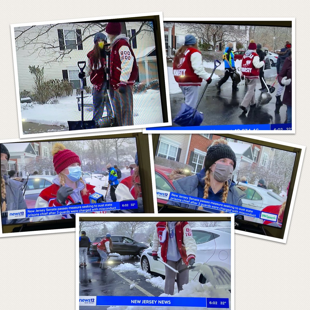 OT Track lending a hand to help shovel out cars for seniors today and landing on <a href="/News12NJ/">News12NJ</a>. Shout out to Emily, Kelly &amp; Tori! Nice work girls! Way to represent! 
<a href="/otclassof2022/">otclassof2022</a> <a href="/OTmrshanna/">Lisa Hanna</a> 🅾️❄️