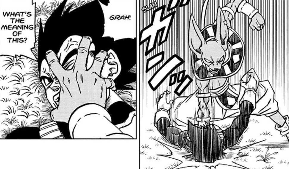keithyboy555's tweet photo. I gave in and read the newest Dragon Ball Super chapter. I saw Vegeta getting his ass beat. I left they jus can’t keep trashing my boy Vegeta he need a W #DragonBallSuper #dbschapter69 #DBSpoiler #manga #vegeta #beerus https://t.co/Q9XUIeAhWE