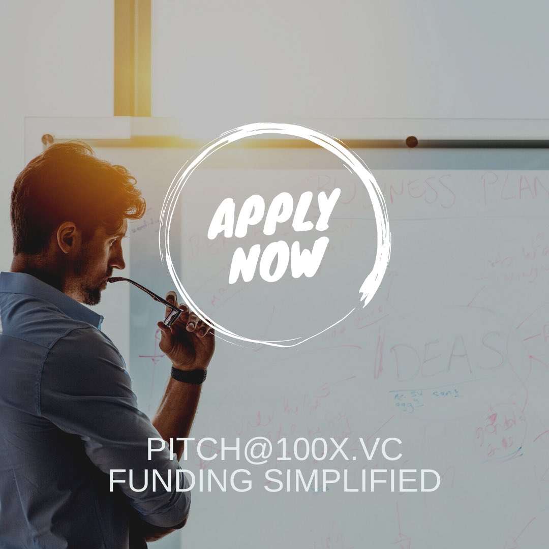 mehtasanjay's tweet photo. Thinking to raise your first cheque seed funding then apply at https://t.co/ayZYiBZQAs Class 04.

Email the investment proposal to pitch@100x.vc 

 #funding #investment #startups #venturecapital #entrepreneurs #100x #success https://t.co/el0ecCsZuW