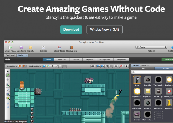 ChileCode's tweet image. #Stencyl: (gratuita) Te permite desarrollar juegos usando una interfaz de arrastrar y soltar, sin necesidad de saber código. 

Disponible en: Android, iOS, Windows, Mac e, incluso, Linux.

stencyl.com
