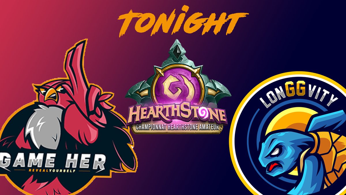 1er match du <a href="/CHAmateur/">Championnat Hearthstone Amateur</a> pour <a href="/Fosskoush/">Alo / Fosskoush</a> et <a href="/wolwiloreal/">JH Wolwiloreal</a>.

Nous rencontrons les <a href="/GameHer/">Game'Her</a> pour le compte de la première journée.

📆 - Suivez le live à partir de 21h sur notre Twitter.🔥

Bonne chance les gars 🤞!!!

🧡#blueturtle🐢💙