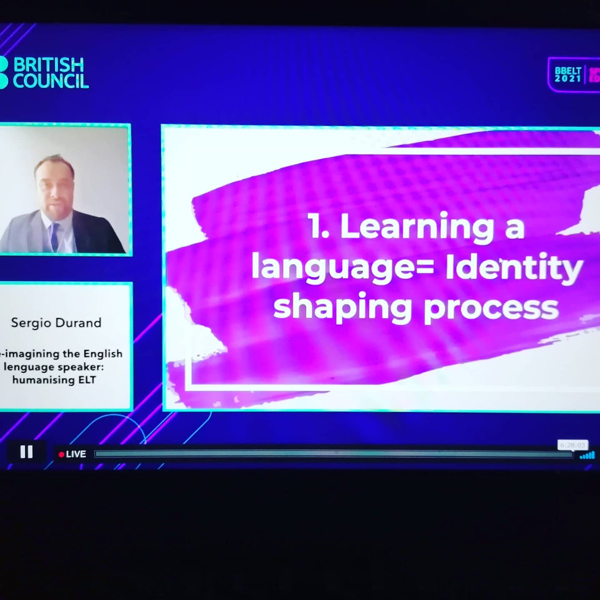 gabypotterblack's tweet photo. @ChecoDurand I loved this lecture, we should be good role model for our stude ts and represe t them more #BBELT2021 https://t.co/IRbEjvHVme