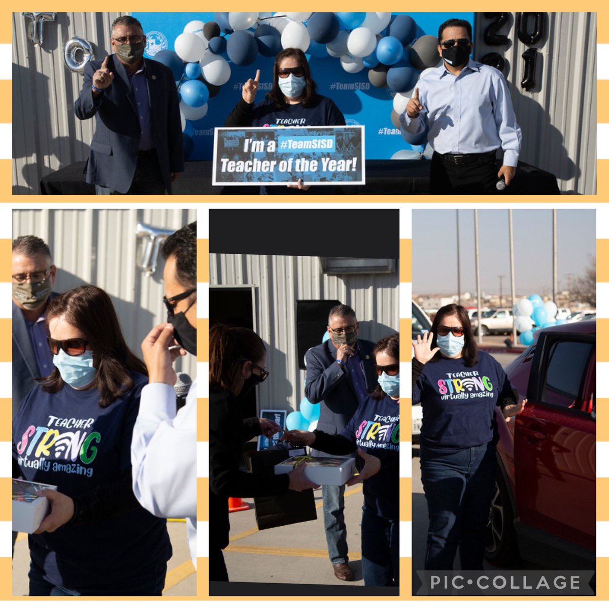DGarcia_CTW's tweet photo. 2020-2021 Hueco Elementary Teacher of the Year Parade! Celebrating @EPineda_HES with @JEspinoza_SISD @SISD_ES and the rest of the #TeamSISD team! We ❤️ you Mrs. Pineda!! https://t.co/wiQ5k58XV4