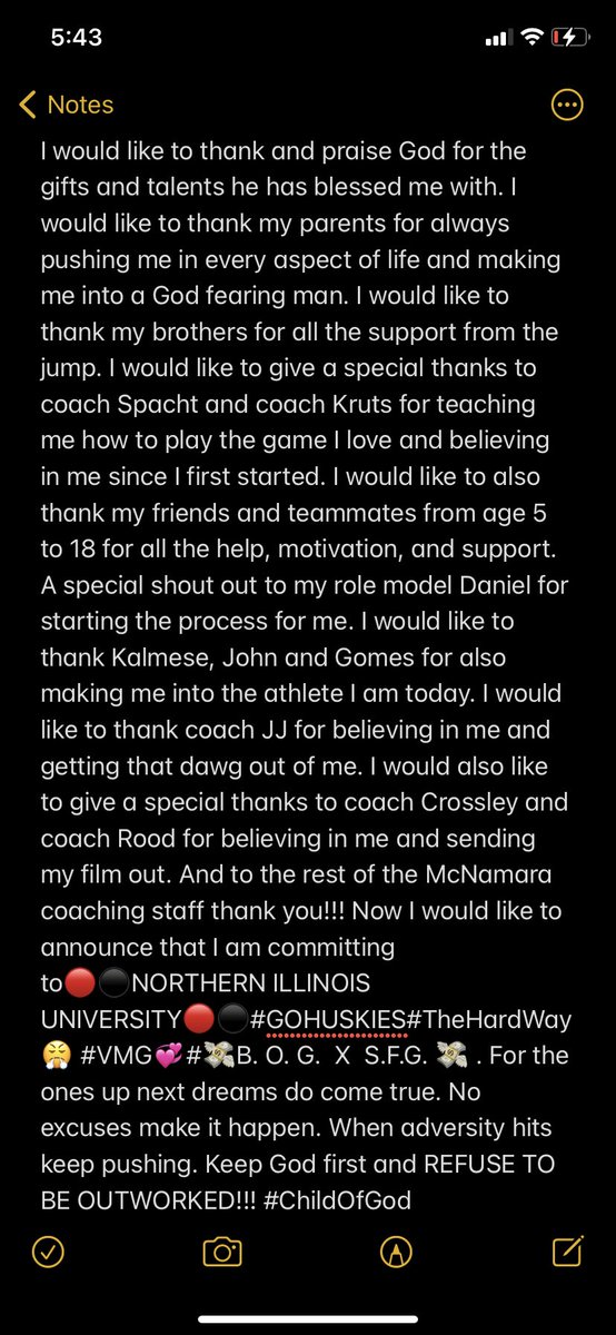 manny.football (@harrisemmanuelj) on Twitter photo ⚫️🔴NEW CHAPTER🔴⚫️dreams to reality 🙏🏿God is Great....COMMITTED TO NORTHERN ILLINOIS UNIVERSITY #GoHuskies #THEHARDWAY <a href="/NIU_Football/">NIU Football</a> <a href="/NIUCoachHammock/">Thomas Hammock</a> <a href="/CoachDtjackson/">Dan Jackson</a> <a href="/coolc815/">Coach CC</a> <a href="/DaBestScout/">Alfred J.J. Hollis</a> <a href="/dabestscout2/">J.J. Hollis</a> <a href="/bmchsfootball/">Bishop McNamara Football</a> <a href="/MarkKrutsinger1/">Mark Krutsinger</a>
#ChildOfGod
#RefuseToBeOutworked ⚫️🔴NEW CHAPTER🔴⚫️dreams to reality 🙏🏿God is Great....COMMITTED TO NORTHERN ILLINOIS UNIVERSITY #GoHuskies #THEHARDWAY <a href="/NIU_Football/">NIU Football</a> <a href="/NIUCoachHammock/">Thomas Hammock</a> <a href="/CoachDtjackson/">Dan Jackson</a> <a href="/coolc815/">Coach CC</a> <a href="/DaBestScout/">Alfred J.J. Hollis</a> <a href="/dabestscout2/">J.J. Hollis</a> <a href="/bmchsfootball/">Bishop McNamara Football</a> <a href="/MarkKrutsinger1/">Mark Krutsinger</a>
#ChildOfGod
#RefuseToBeOutworked
