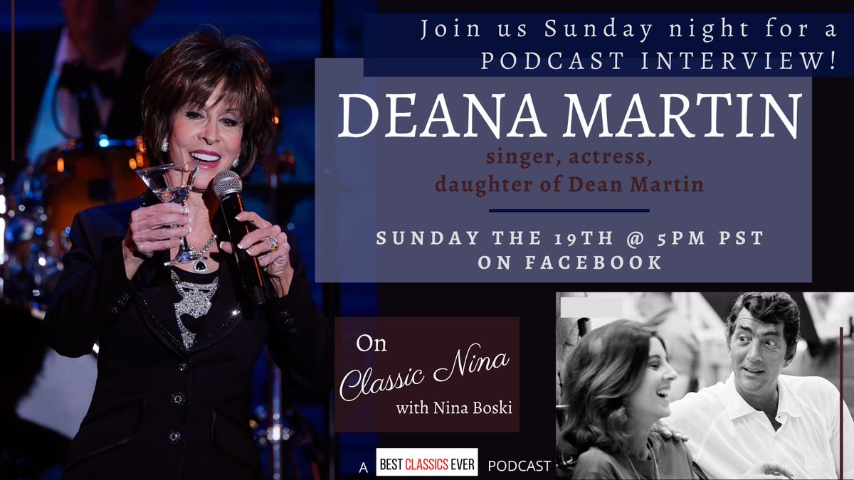 Join Nina Boski on <a href="/BestClassicsEvr/">Best Classics Ever</a> &amp; <a href="/classicmoviehub/">Classic Movie Hub</a> when actress, singer, entertainer, <a href="/DeanaMartin/">Israel Martin</a> joins Nina as they talk classic Hollywood. #BESTCLASSICSEVER #LIFEBITES #CLASSICHOLLYWOOD #OLDHOLLYWOOD  #CLASSICMOVIESTARS #TCM #RATPACK #CLASSICHOLLYWOODGLAMOUR  #DEANMARTIN