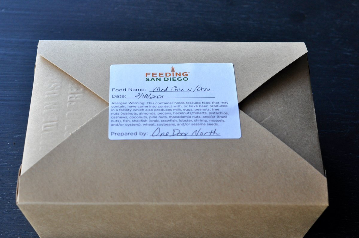 Since <a href="/thesmokinggoat/">The Smoking Goat</a> and <a href="/OneDoorNorth/">One Door North</a> added a $15 Gift a Meal item to their menus last week, they sold 115 meals for people facing hunger! 

We arranged for the Partnership for a Better San Diego to pick them up and distribute them to people facing hunger. #SpreadLoveSD