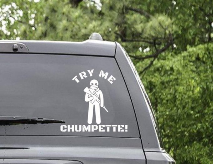 Excited to share the latest addition to my #etsy shop:  https://t.co/7vMwHYQPi5  #chump #sticker #funnysticker<a href="/tag/etsy"class="tags">#etsy</a><a href="/tag/guns"class="tags"><span>#guns</span></a><a href="/tag/sticker"class="tags"><span>#sticker</span></a><a href="/tag/chump"class="tags"><span>#chump</span></a><a href="/tag/dtriixz"class="tags"><span>#dtriixz</span></a><a href="/tag/funnysticker"class="tags"><span>#funnysticker</span></a>