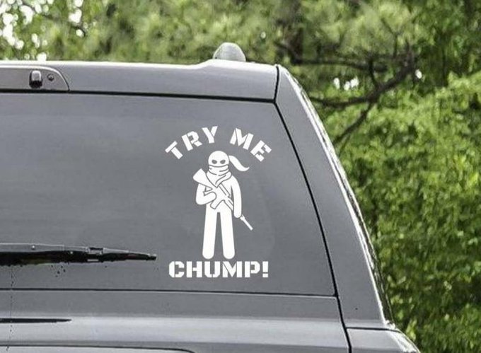 Excited to share the latest addition to my #etsy shop:  https://t.co/7vMwHYQPi5  #chump #sticker #funnysticker<a href="/tag/etsy"class="tags">#etsy</a><a href="/tag/guns"class="tags"><span>#guns</span></a><a href="/tag/sticker"class="tags"><span>#sticker</span></a><a href="/tag/chump"class="tags"><span>#chump</span></a><a href="/tag/dtriixz"class="tags"><span>#dtriixz</span></a><a href="/tag/funnysticker"class="tags"><span>#funnysticker</span></a>