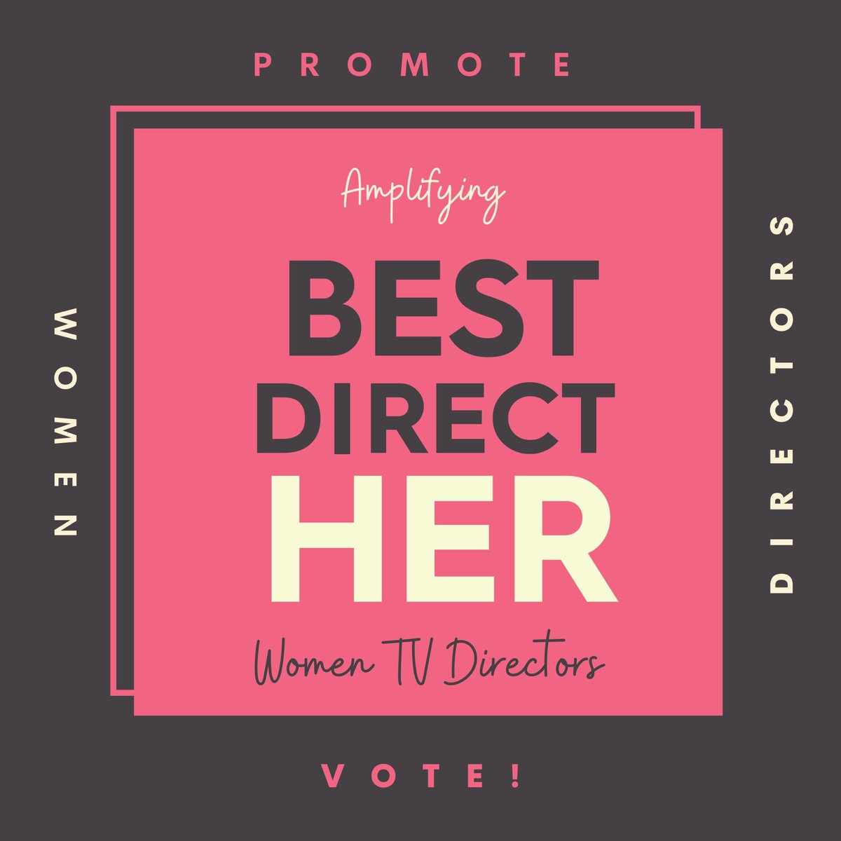#DGAMembers! VOTE 4 @directorsguild #TV Noms!
1. Make shortlist✍️
2. Follow @bestdirecther
3. Watch women-directed TV
5. Vote by 3/8: bit.ly/3kdiqfy
#bestdirecther #FYC #DGA #DGAAwards #femalefilmmaker #TVAwards #womendirect #ParityinAction #womendirectors #VoteForWomen