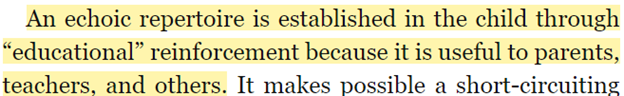 Bagaceratops's tweet image. Less useful and more *convenient*, considering it’s easy for the adult but doesn’t typically do a good job of teaching what they want it to teach.

#VerbalBehavior #CognitiveRevolution #AcademicRage #SLPNerd #LanguageAcquisition