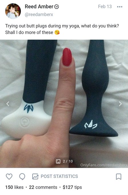 I hope you're not missing all the fun pics and videos on my OF?? We're talking an anal plug, yoga, roller<a href="/tag/stopdeletingus"class="tags"><span>#stopdeletingus</span></a>