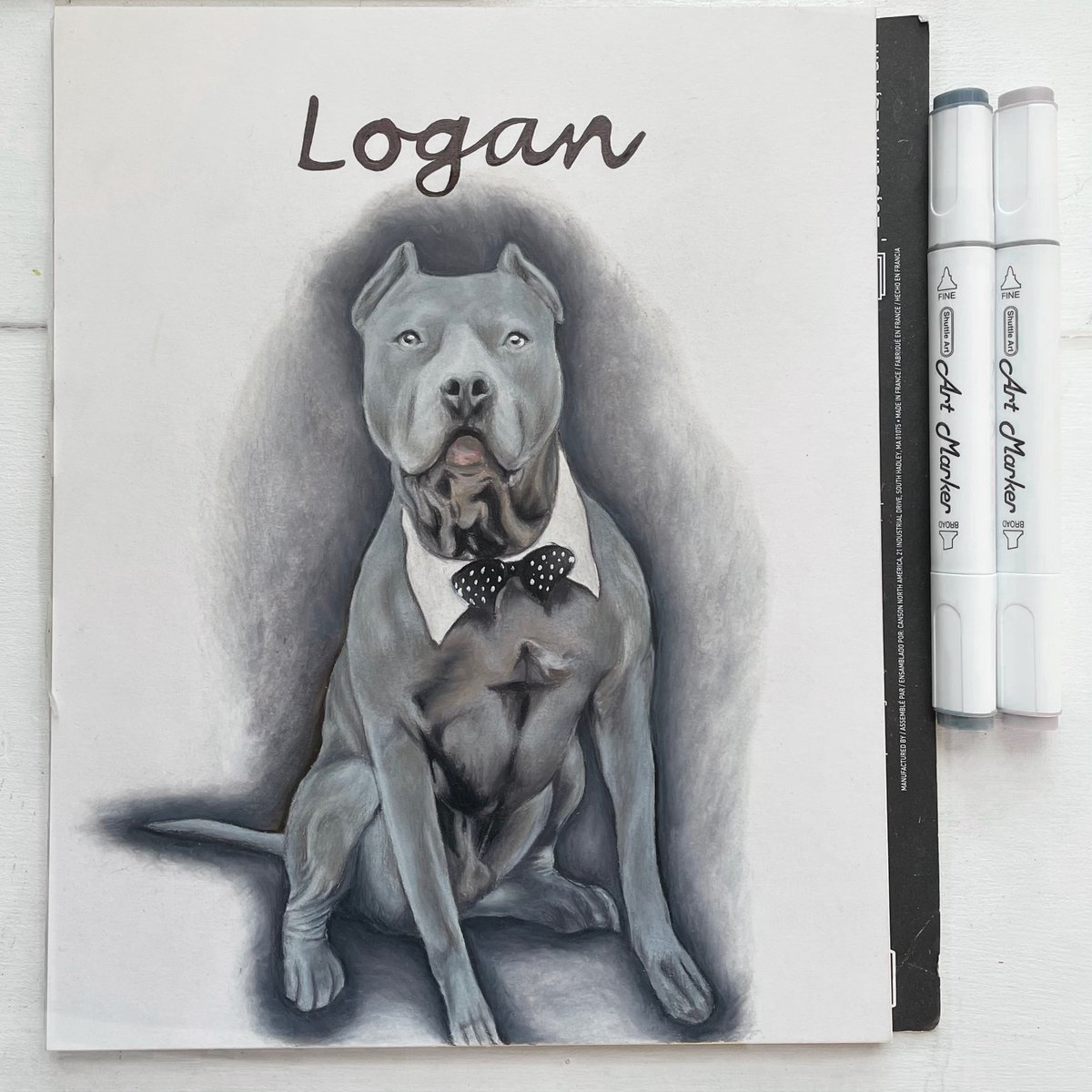🐶Dog portrait from @paintingsbymon
Made with: Shuttle art dual tip art markers
shuttleart.com/collections/ar…

#shuttleart #shuttleartmarkers #artmarkers #dogart