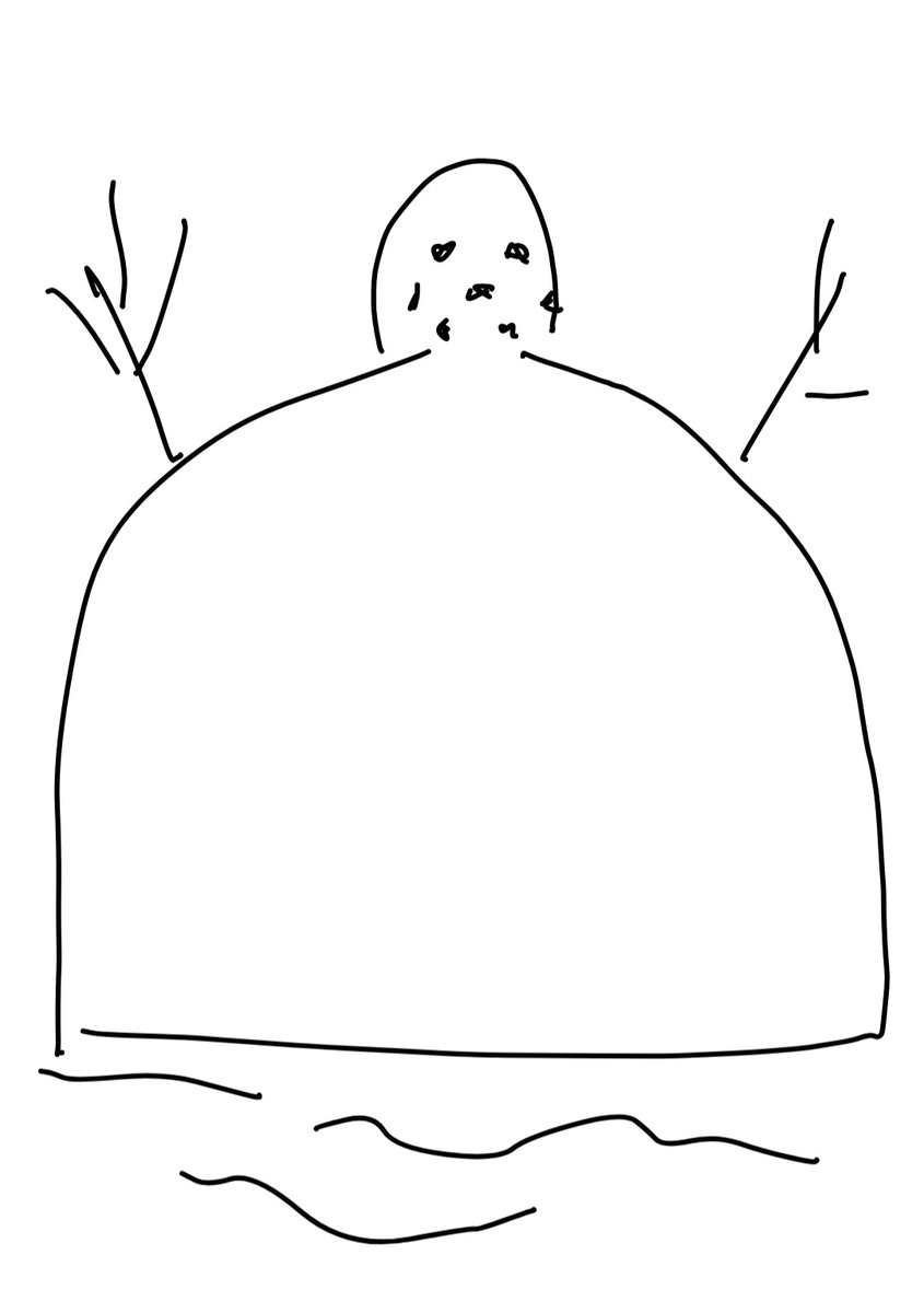 saw a snowman that looked like this 