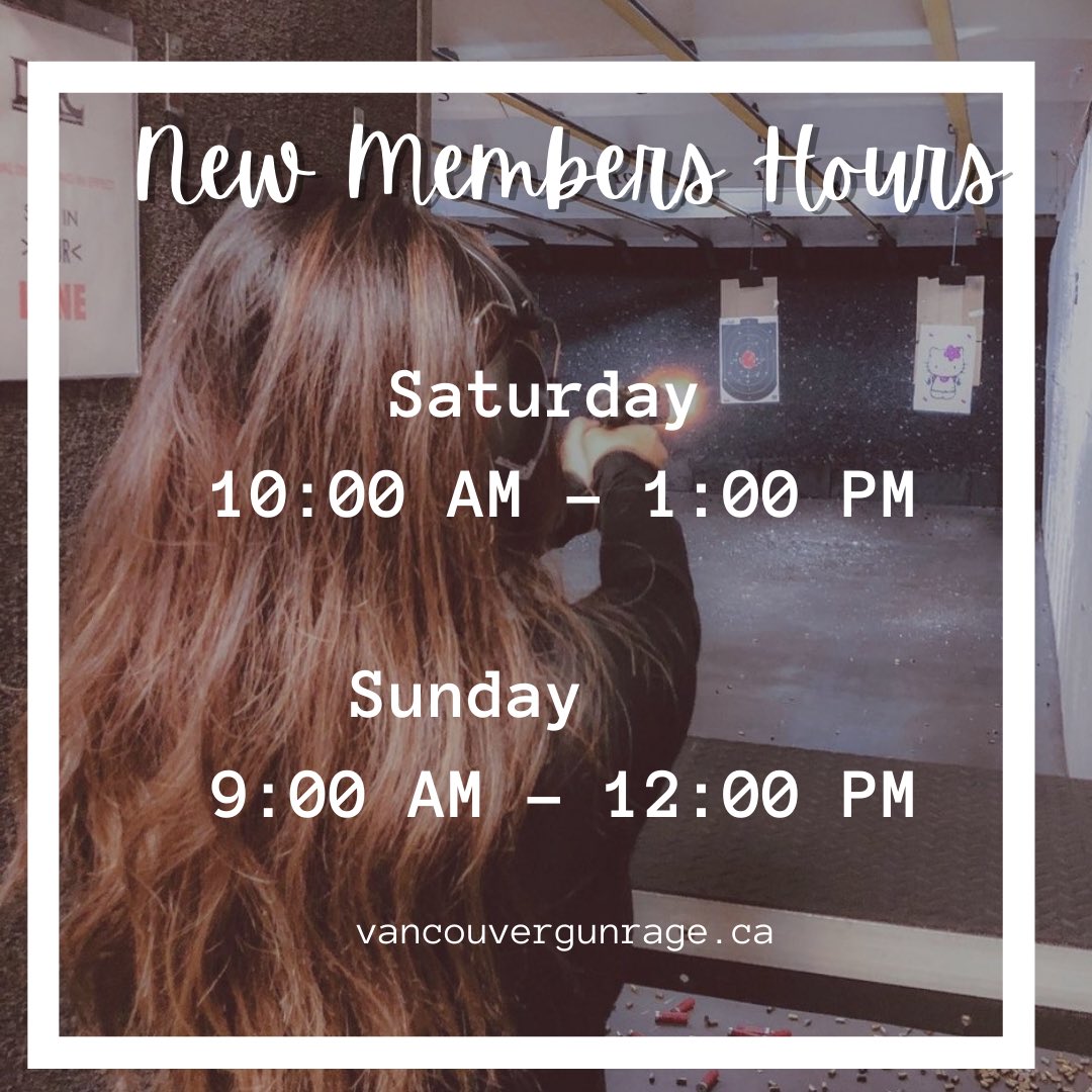 DVCGunRange's tweet image. Here is our new Members Hours for the weekend. The new hours will start tomorrow (February 20, 2021).

For more information, visit our website at vancouvergunrange.ca.
