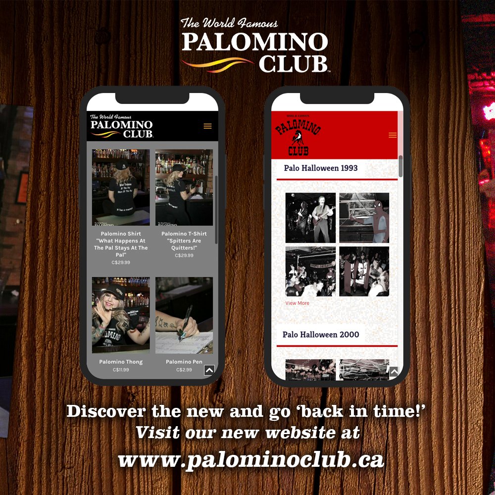 Have you discovered our "time portal" yet? Visit our new website at palominoclub.ca and check it out!