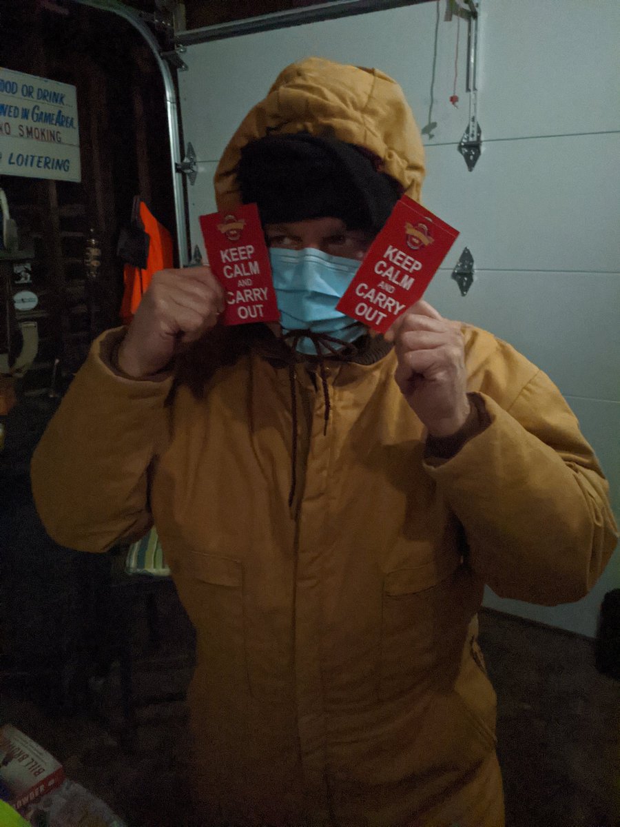 BreezersBall's tweet photo. Before heading out to take on a snowy night..Dress well! #KeepCalmandCarryOut https://t.co/LZAQklDXcu
