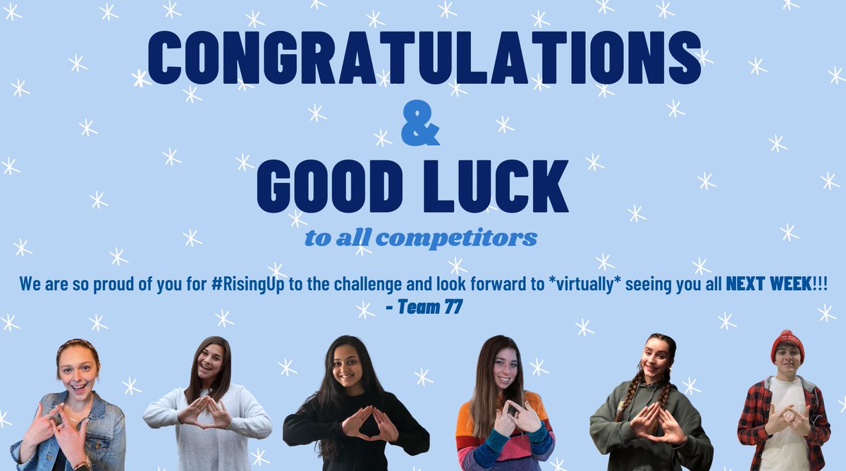 WHO’S READY TO WIN SOME GLASS NC DECA?!?! 🤩
We are so proud of you for #RisingUp to the challenge and competing this year!
We can’t wait to *virtually* see you all next week💙