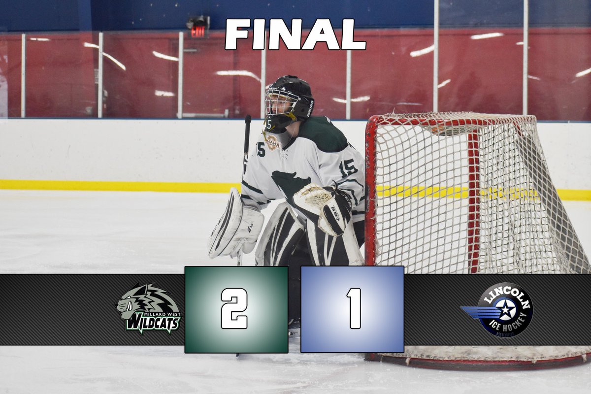 MWwildcatsHKY's tweet photo. Millard West Wins! The Wildcats won their first elimination game of the State Tournament against the Lincoln Capitals West by a score of 2 to 1! The Wildcats will now move on to play their rival Millard South in another elimination game on Sunday at Moylan at 12:15 PM. https://t.co/TI43LXdaPS