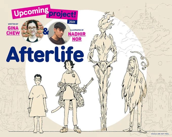 Excited to announce that I've been working with Gina Chew on 'Afterlife' and will be releasing it with @DEcomics_Sg this year!

Sacrifices, primordial snakes and kak longs having to rescue their siblings by fighting thru the Underworld (as usual) ??

https://t.co/sjCSeorRGP 