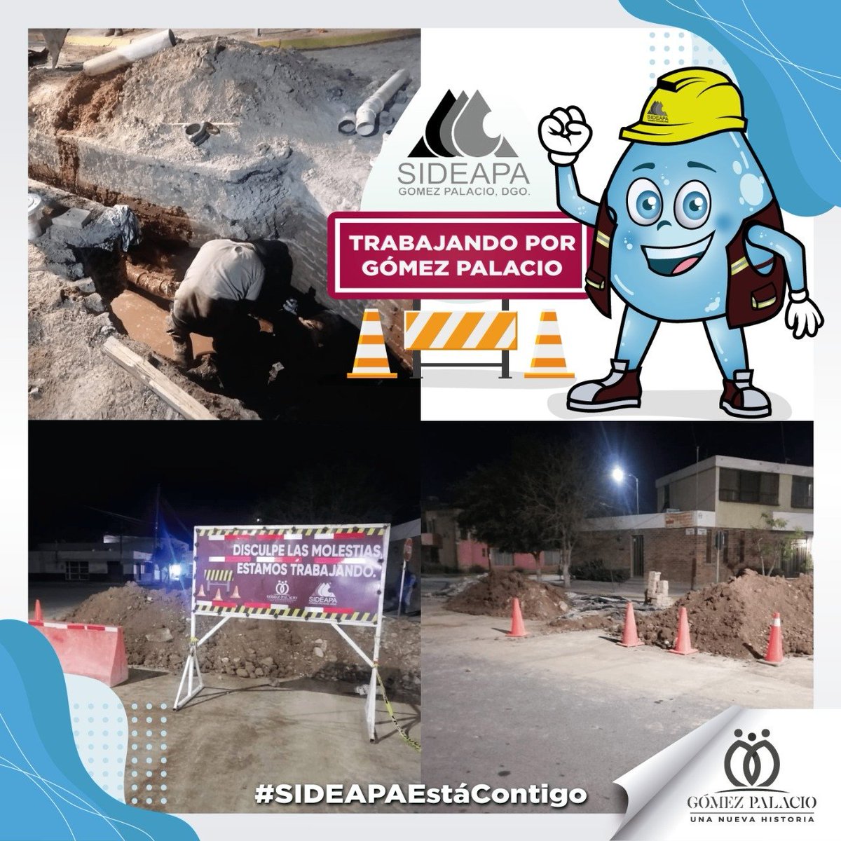 sideapa_gp's tweet image. 👷🏽‍♂️🚧 Personal del #Sideapa realizó trabajos en la intersección de las calles Victoria y Durango, donde se efectuó la instalación de una caja de válvulas.

🚰Porque el agua es vital 💦trabajamos todos los días para 👍 ti y tu familia 👨‍👩‍👧‍👧.

#SideapaestáContigo💧