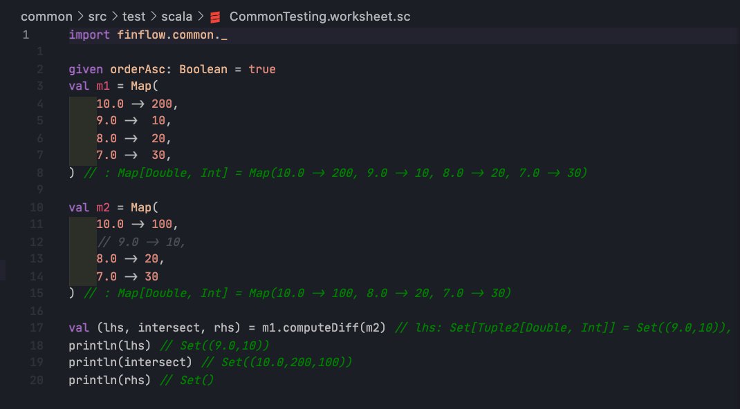 SwoorupJ's tweet image. Again, Scala worksheets are amazing. It allows me to test any piece of logic within my existing codebase without needing to recompile, put print statements. Every language should support this productive feature. 😜
#scala3