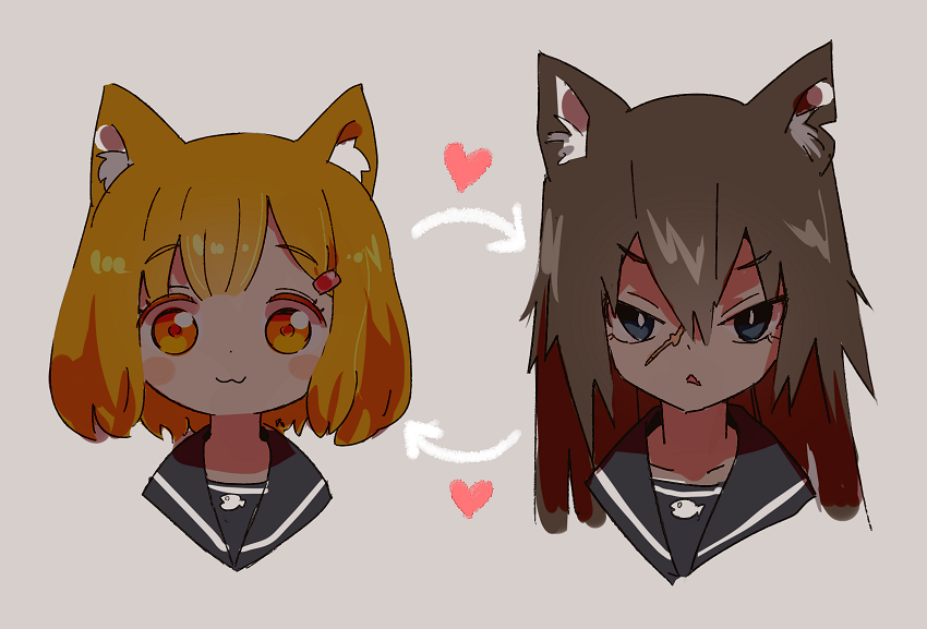 「いえっぽいのとノラっぽいの
rkgk 」|うつぼ ⊏'ꣲ'|のイラスト