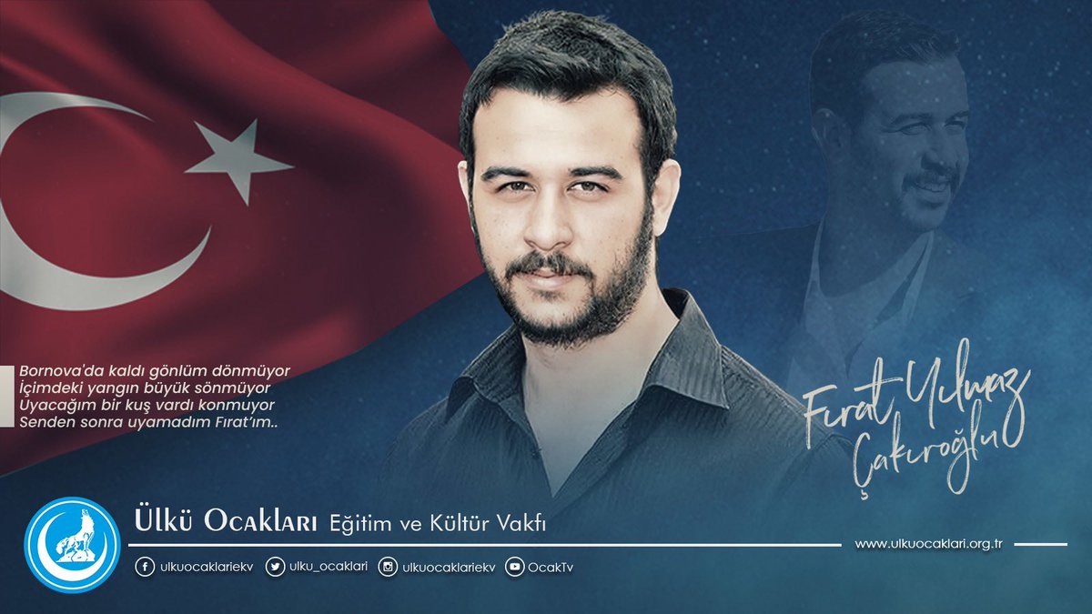 Ege Üniversitesi'nde eğitimini sürdürürken pkk'lı teröristlerin alçak saldırısı sonucu Şehit olan, Ülkücü Şehidimiz #FıratYılmazÇakıroğlu'nu şehadetinin yıl dönümünde rahmet ve dualarla anıyoruz.
Azîz ruhu şâd, mekanı cennet olsun.🇹🇷
