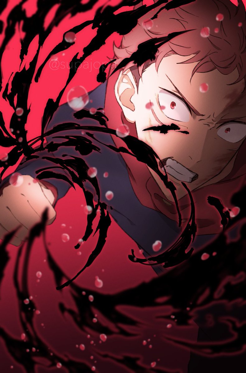 呪術廻戦「黒閃 #呪術廻戦 」|花のイラスト