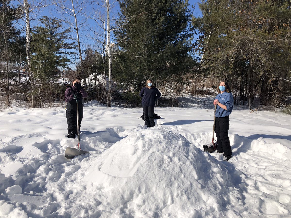 Quinzee building with the Grade 8. Knowing the importance of these as a possible survival structure. <a href="/StMarysRCCDSB/">St. Mary's Catholic School</a> <a href="/RCCDSB/">RCCDSB</a>
