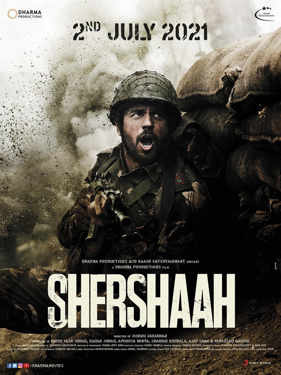 The untold true story of Captain Vikram Batra (PVC) is ready to be unravelled on the big screens. We’re honoured &amp; proud to be showing this journey - #Shershaah in cinemas on 2nd July, 2021, starring @sidmalhotra &amp; <a href="/advani_kiara/">Kiara Advani</a>. Directed by @Vishnu_dir. See you at the movies!
