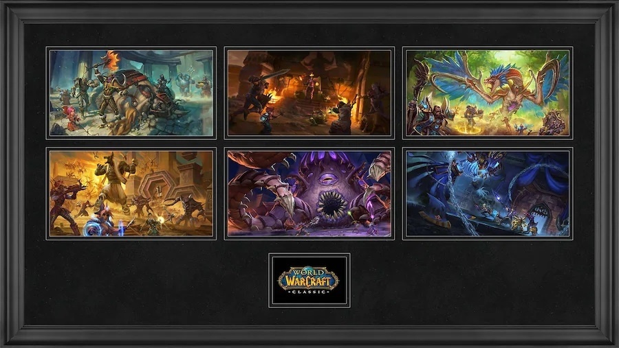 Wowhead's tweet image. Blizzard has released a new line of artwork for BlizzConline: collage prints for Classic &amp;amp; TBC, Hogger, Forged In The Barrens and more!

wowhead.com/news=321035

#blizzconline #Warcraft