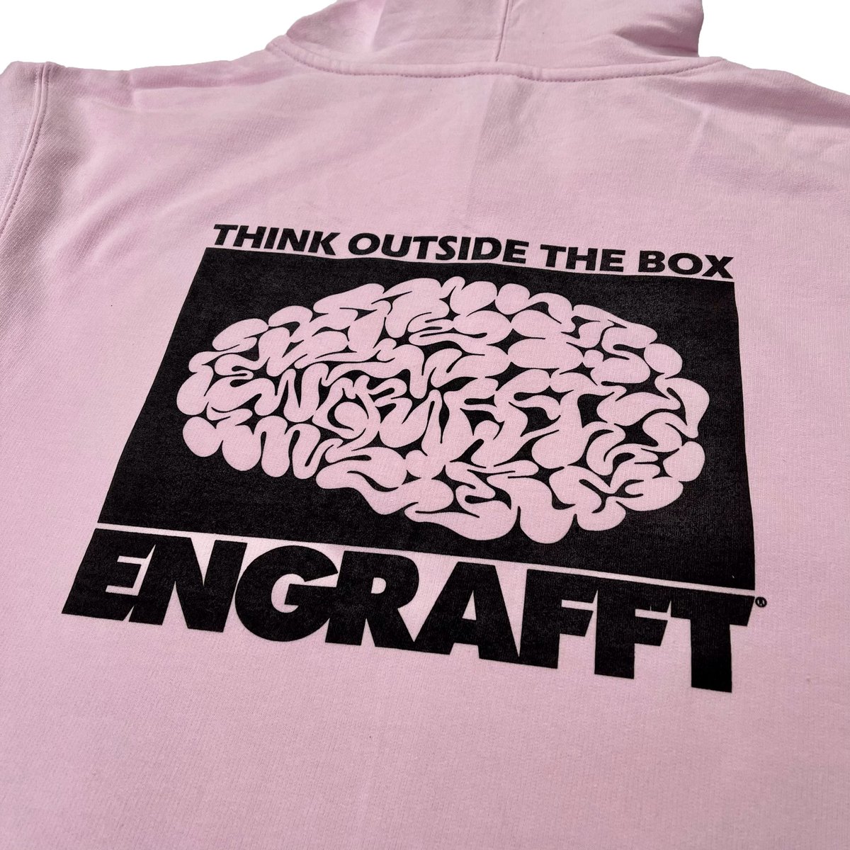 engrafft's tweet photo. Think outside the box in the new Thinking Hoodie in Light #Pink! A premium, super soft #hoodie with original hand screen-printed artwork. #ENGRAFFT is a ‘product’ of thinking, creating and being different. Coming in a mid-weight, unisex fit. Dropping this Saturday, February 20!🧠 https://t.co/6Aje0Na8sc