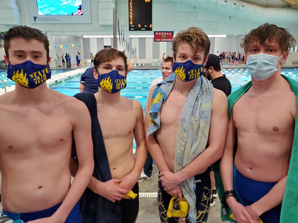 Wichita_NW's tweet photo. 200 free relay (K. Clayton, Q. Bickham, N. Butler, G. Darnell) moved up to 20th place. Quentin went a best time of 25. 7 and Greg went 22.9! https://t.co/QhUMtwpyiB