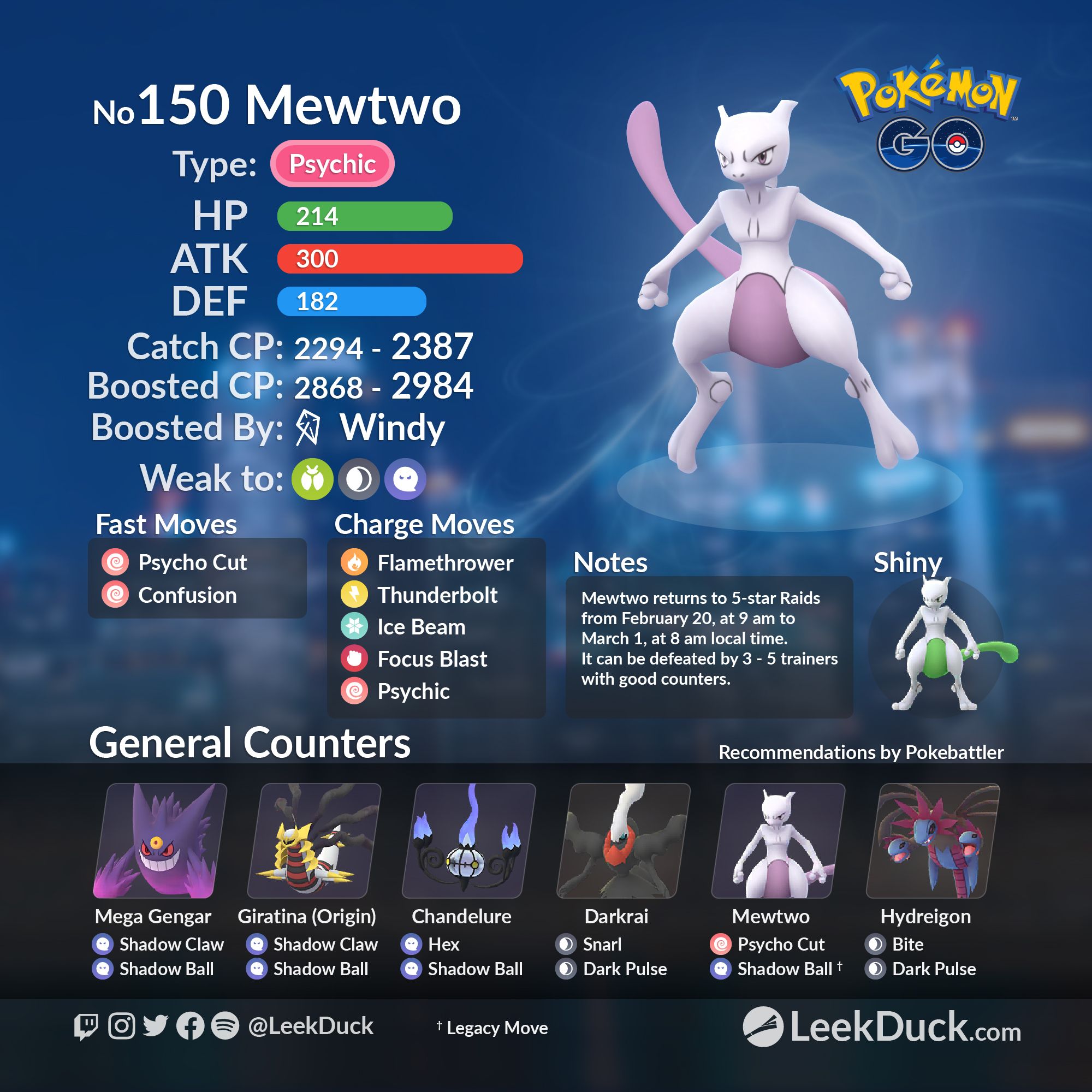 Shadow Mewtwo returns this week in Pokémon Go