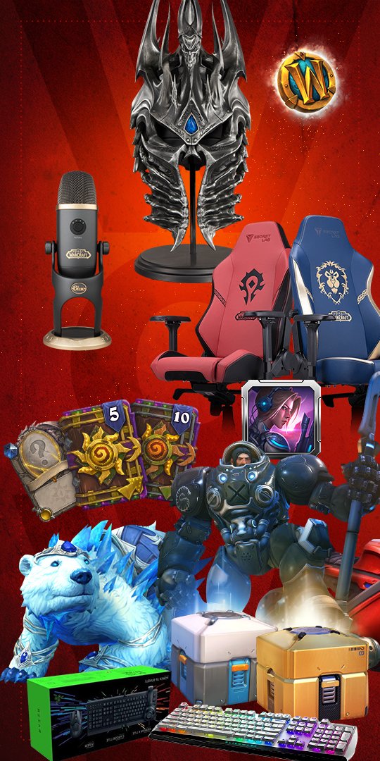 Wowhead's tweet image. Don't miss out BlizzConline Gleam giveaway! Earn chances for a Helm of Domination, a Secretlab Chair, peripherals, celebration packages, game time and more! 

Like/RT/follow and check out our hub page for more ways to enter: wowhead.com/blizzcon

#blizzconline #Warcraft