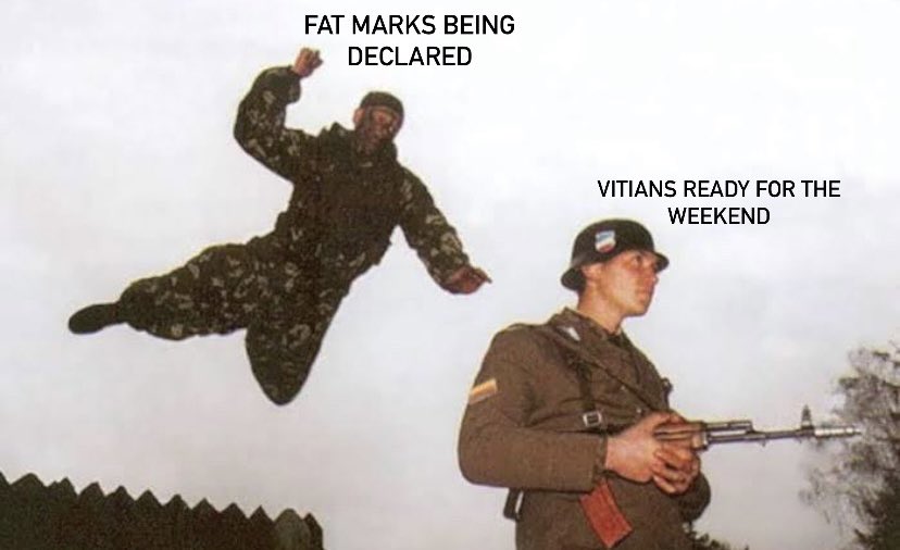 fyivitc's tweet photo. No random funny tweet.
Just checking up on our fellow students who got their own “Weekend Ka Vaar” by surprise FAT results last night🥲
How are y’all holding up guys??

#weekend #Exams #vit #meme https://t.co/bUEFCs8TbM