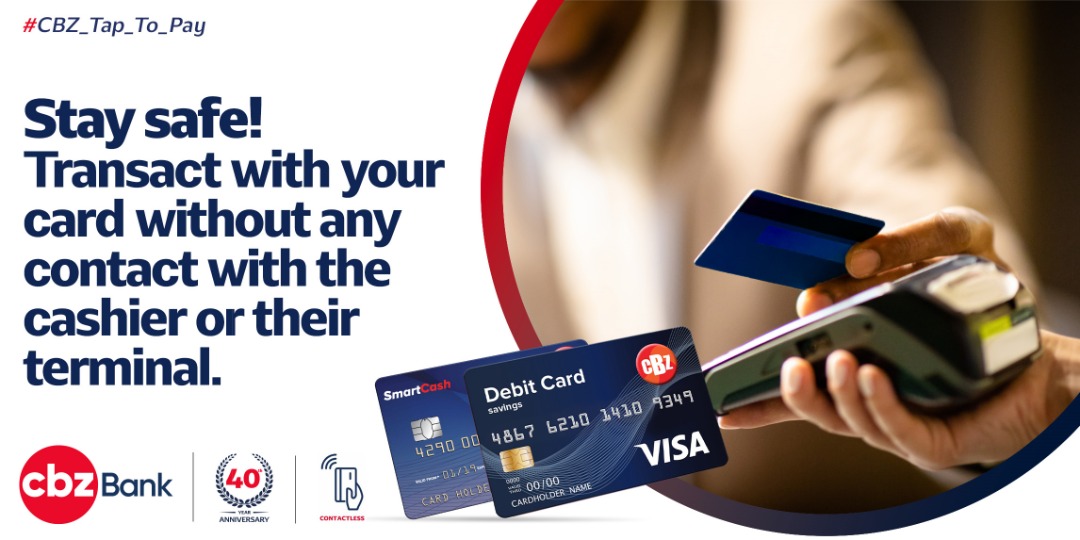 CBZHoldings's tweet photo. #StaySafe Request for a CBZ POS machine.
Tap and Pay on our CBZ Contactless POS machine with your CBZ Visa Debit Card.

#WhyQToPay
#CBZContactless
#WePutYouFirst
#StrengtheningPartnerships https://t.co/mbNWhdjSP8