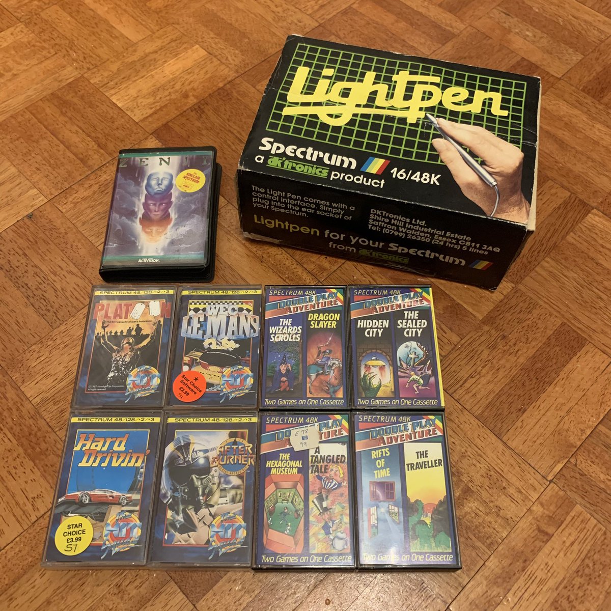 RetroGubbins's tweet photo. Pickups this month for the #ZXSpectrum

#LightPen #TheHitSquad #RetroGaming #RetroGubbins https://t.co/1pPx73fun0