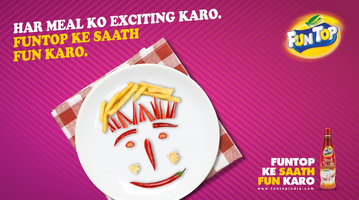 funtop_india's tweet image. With a range of FunTop products, experiment with your dishes and boring food ko karo goodbye.
.
.
.
.
#FunTopRedChilliSauce #RedChilliSauce #FunWithFood #TastyFood #TasteTheDifference #FunTopIndiaProducts #Tasty #HealthyFood #FoodOfTheDay #FavouriteFoods #FunTop #FunTopIndia