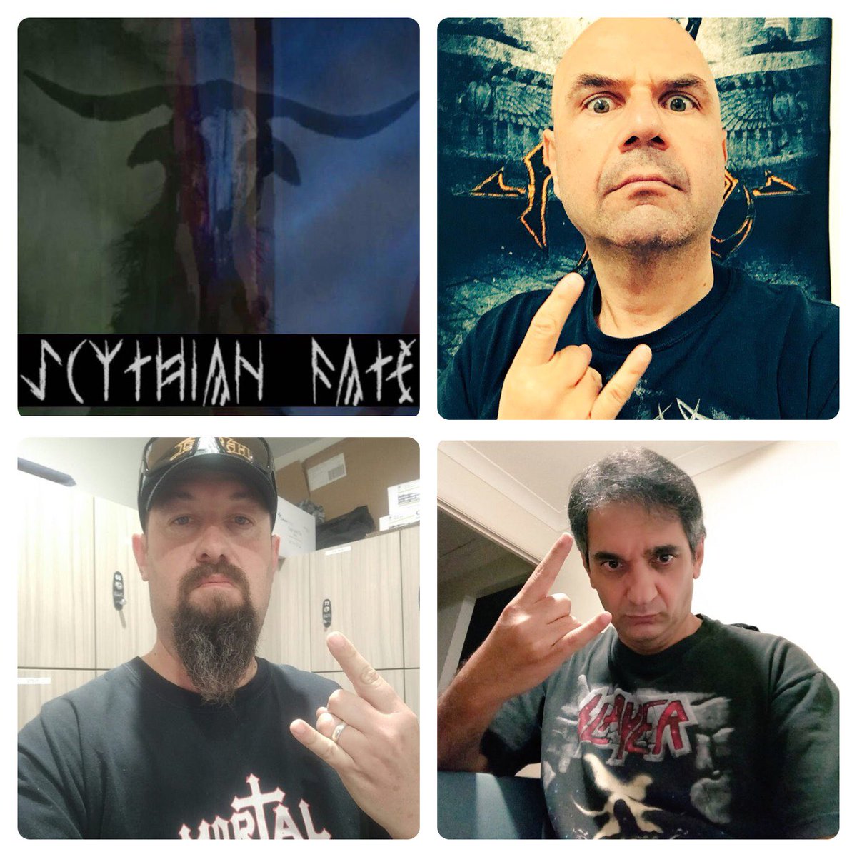 🔥🛠💀🛠🔥
WE’RE WORKING OUR ARSES OFF,  ON THE NEW ALBUM. CAN’T PROMISE A DATE YET ... LOOK FORWARD TO UNLEASHING IT OVER THE NEXT 12 MONTHS
🔥🛠💀🛠🔥

<a href="/ThrashedTo/">Thrashed_to_Death 💀</a> <a href="/DarklandPromo/">Darkland</a> <a href="/ThrashOutMetal/">Thrash Out</a> @KManriffs <a href="/DavidKlement2/">David Klement (a.k.a. Dave Metal)</a> <a href="/NoobHeavyMetal/">Carcassbomb</a> 

#aussiemetal #scythianfate #metalmusic
