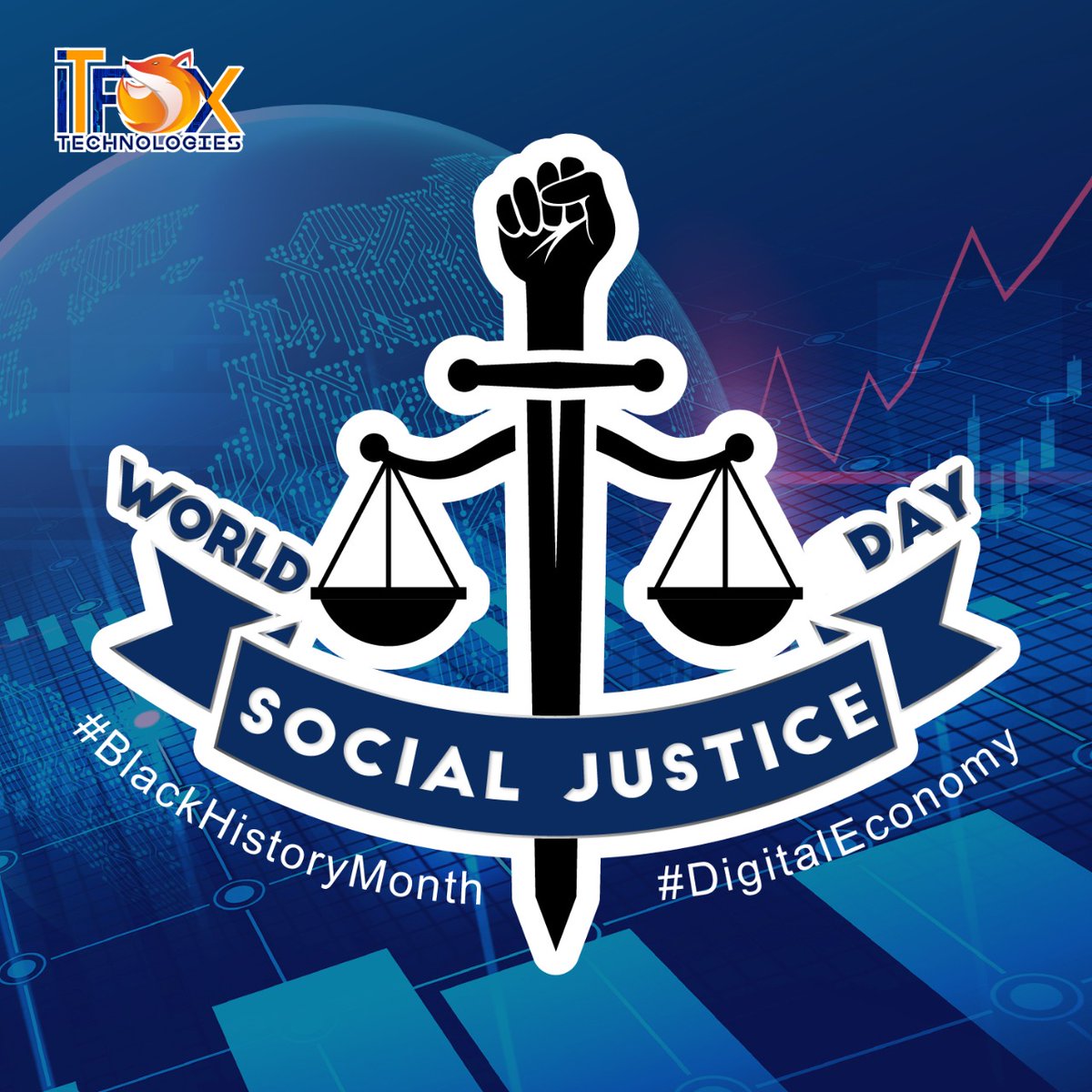 itfoxtech's tweet photo. The theme for #WorldDayofSocialJustice is “A Call for #SocialJustice in the #DigitalEconomy”. The #COVID19Pandemic across the world was an eye-opener on the growing #Digital between developed and developing countries, is deepening the existing #inequalities.
#RacialJustice #itfox https://t.co/asELZrERz2