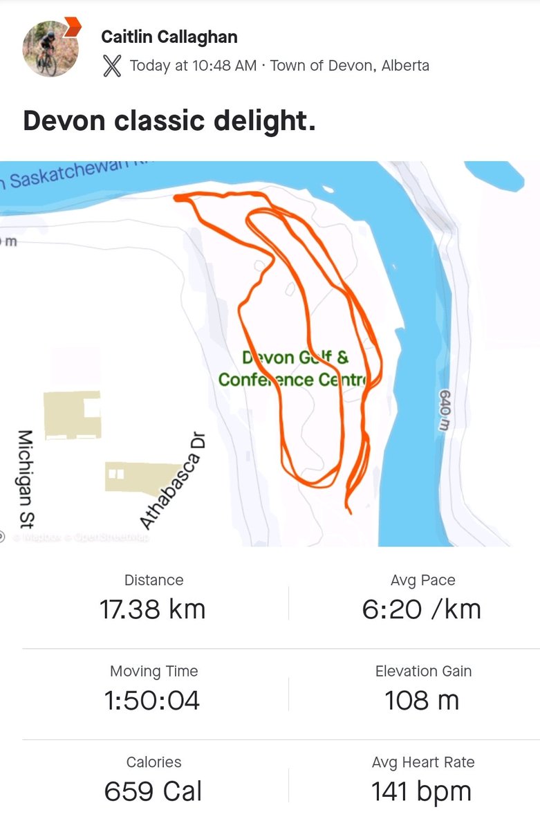 caitlinbikes's tweet photo. Morning ski, afternoon ice skate and an evening stroll. Another brilliant day spent outside! #yegwinter #xcski #silverskate #weekofwinter #staycation https://t.co/v6Vnmhw79y