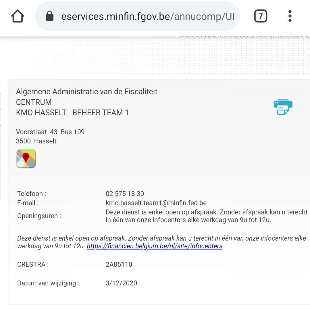 TomVandermeulen's tweet photo. @TomNijsen @LiantisBe Normaal staan er op de brieven die je krijgt contactgegevens. Ik zou hier proberen:
(Ministerie van financiën) https://t.co/MnTeE0EweN