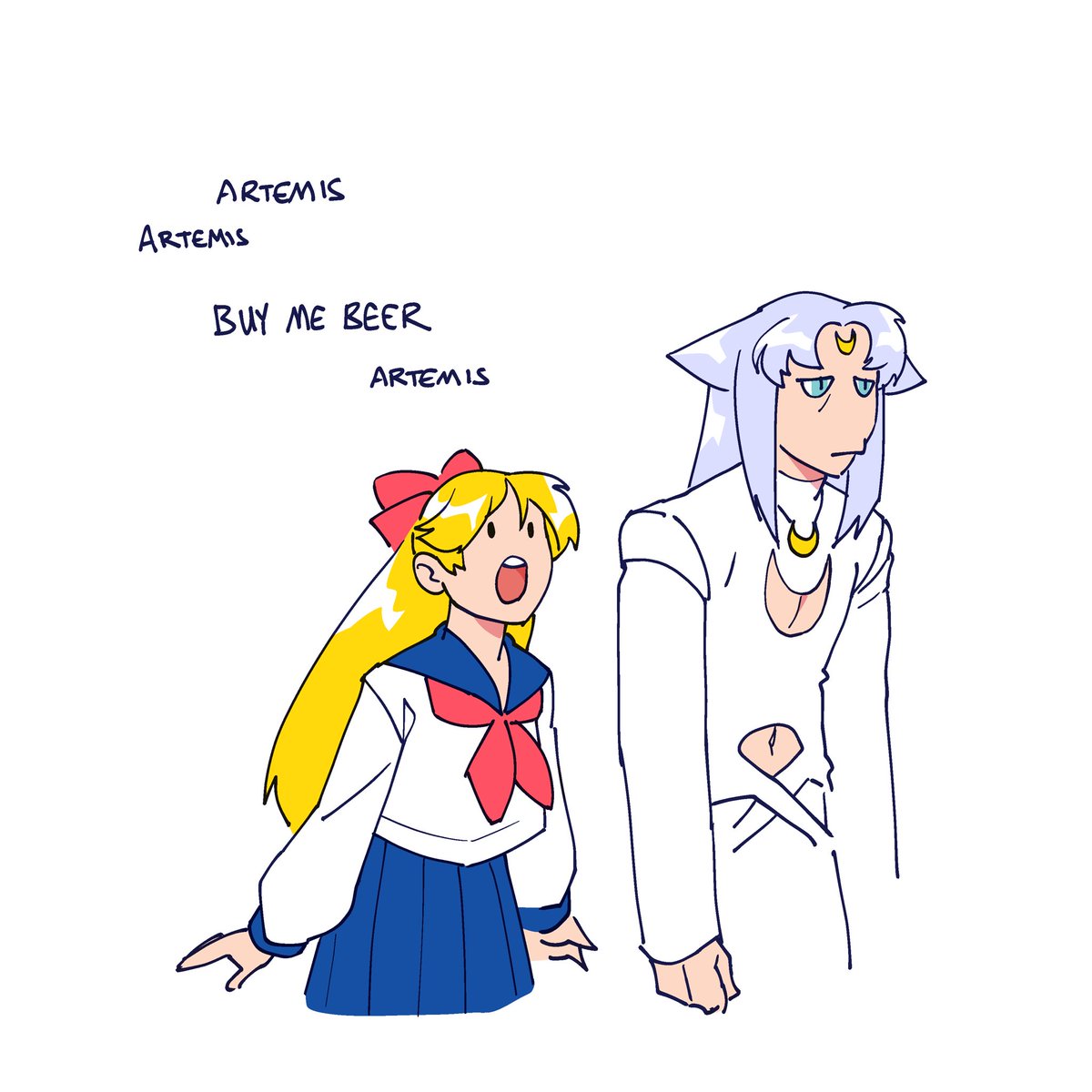 Saturn_Cafe's tweet image. I wish the moon cats could take human form whenever, just because