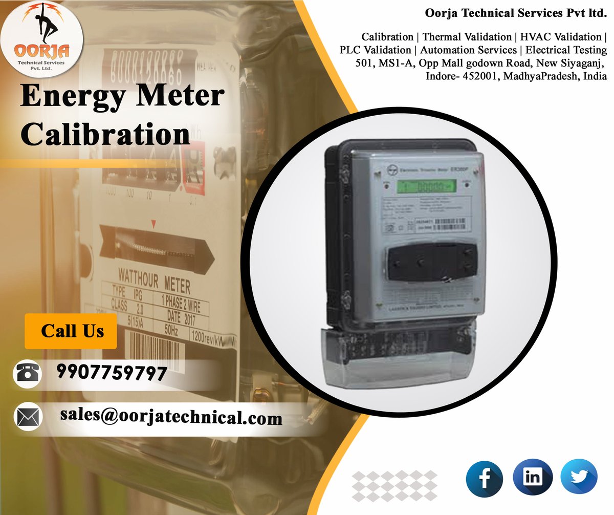 Oorjatechnical's tweet image. Get your energy meter calibrated with the facility of three-phase energy meters, Power Analysers.
#metercalibrated
#energymetertesting
#poweranalysers
#energymasters