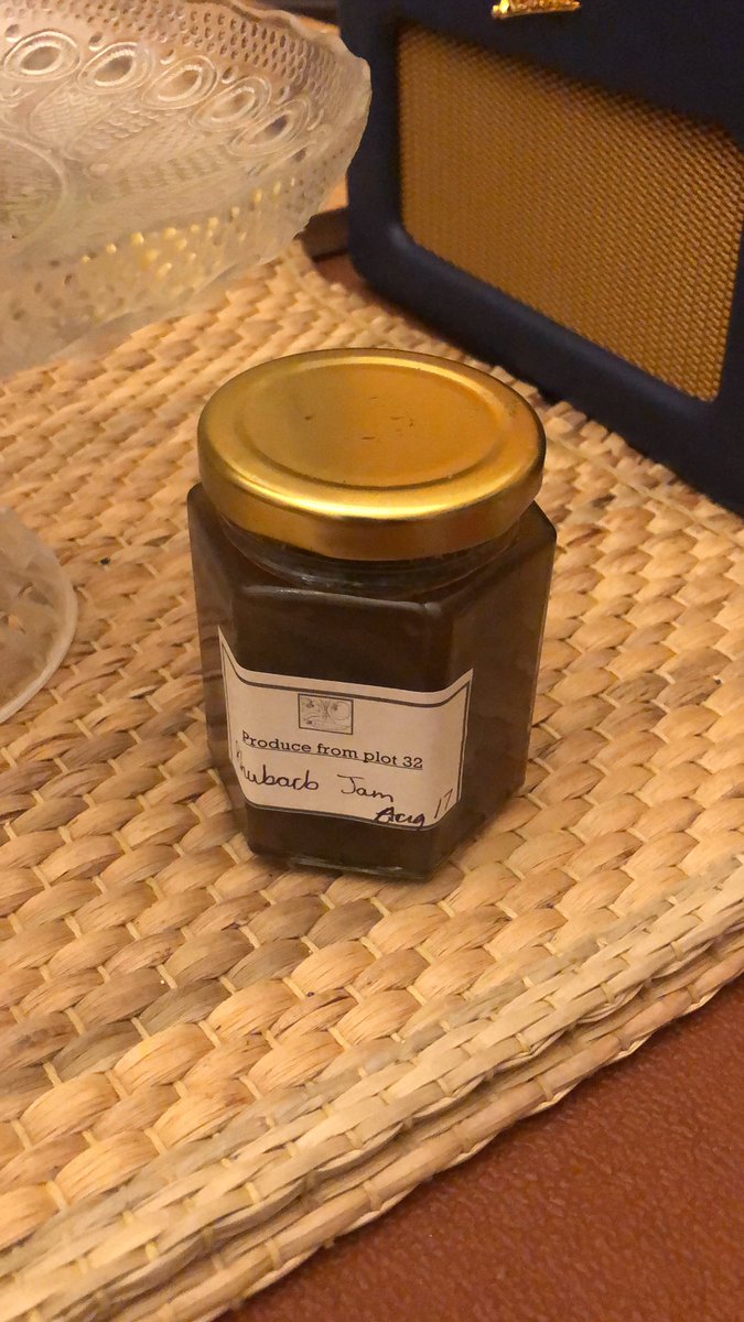 Only one more jar of allotment rhubarb jam from 2017 to eat. Goes very well with #croissantcorner 🥐 <a href="/BBCRadio3/">BBC Radio 3</a>