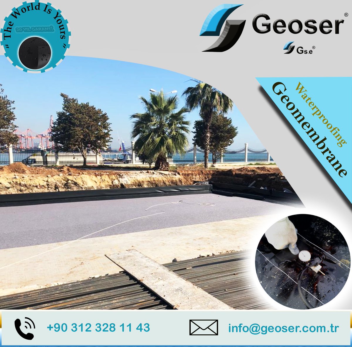 💯Temel yalıtım projesi🇹🇷
Geoser, kendini yenilemeye ve geliştirmeye tüm hızıyla devam ediyor🌟
#waterproofing #membrane #hdpe #geotextile #hdpegeomembrane #pvcgeomembrane #epdmgeomembrane #geoser