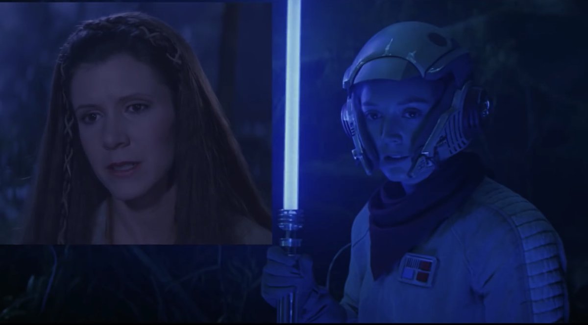 スター ウォーズ ウェブログ エピソード6 ジェダイの帰還 直後のルークとレイアがライトセーバーを訓練する回想シーンで レイアはキャリー フィッシャーの娘であるビリー ロードが演じている 撮影された素材に ルークは 帝国の逆襲 レイアは