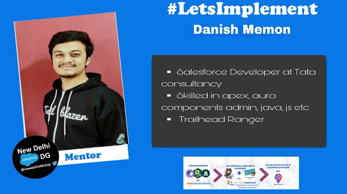 newdelhisfdcdug's tweet photo. "Every great achiever is inspired by a great mentor."

Welcoming @Danish_sfdc as a mentor on #letsImplement. Much thanks to you, Danish for guiding our mentees.

@atul31gupta @sushant21791 @Bhardwaj084Neha @saagar_kinja https://t.co/u8zKxrbftx